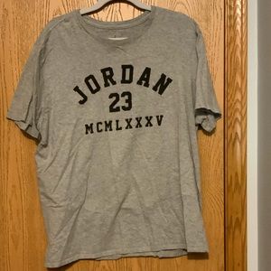 Gray Jordan 23 tee shirt. Size xxl